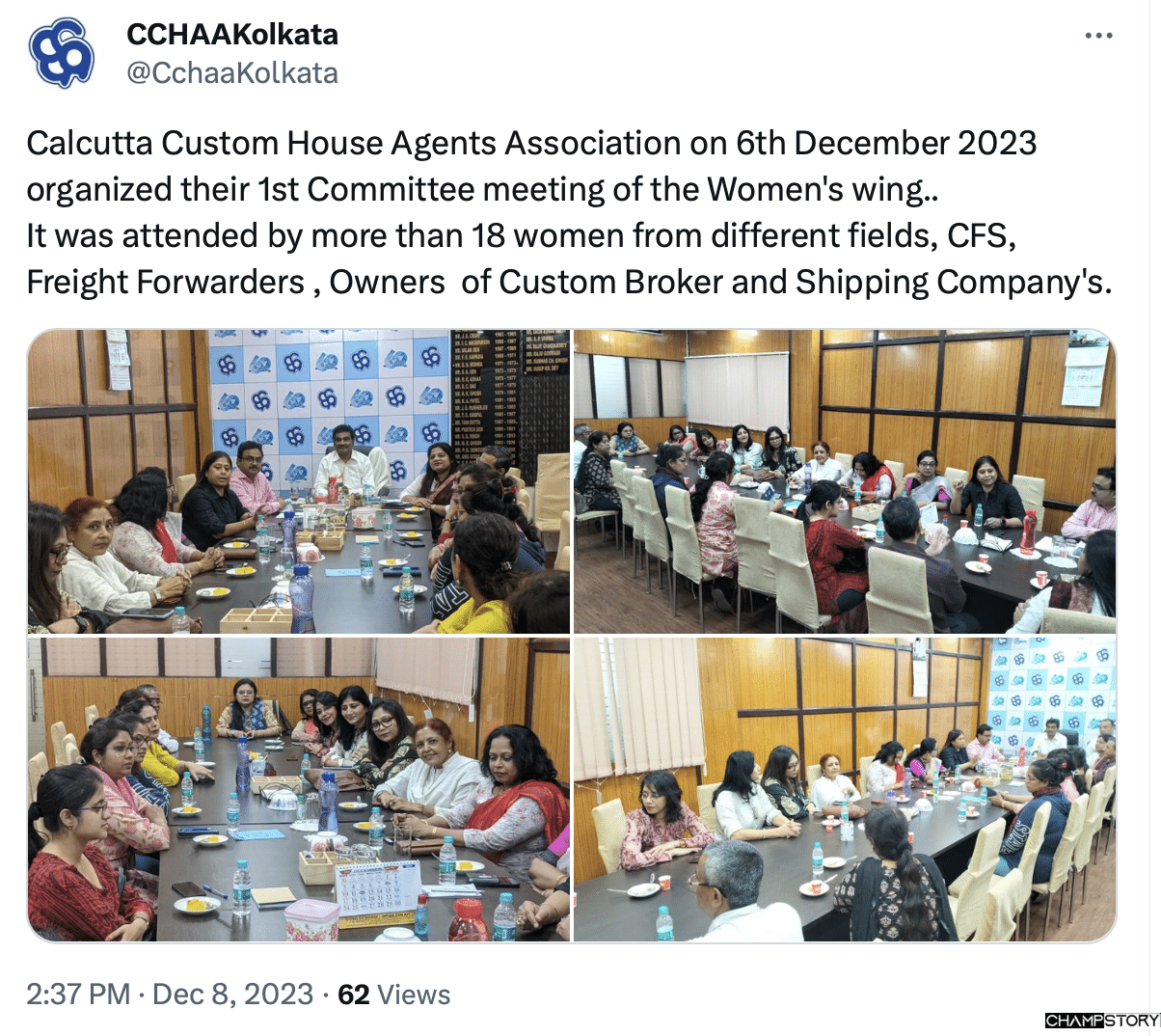 Calcutta Custom House Agents Association on 6th December 2023 